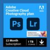 Adobe Creative Cloud Photography Plan 1TB (Photoshop + Lightroom) 12-Month Subscription [PC/Mac Online Code]