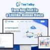 TexTalky AI Text-to-Speech: Lifetime Subscription
